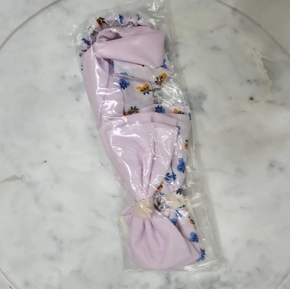 Cat & Jack Girls Head Wraps 2 Pack Floral/Pink